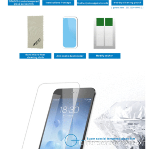 Anti-crack 0.33mm right angle tempered glass screen for Meizu MX3